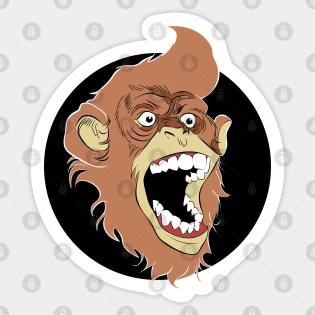 monkey Sticker by AlinaFedorova
